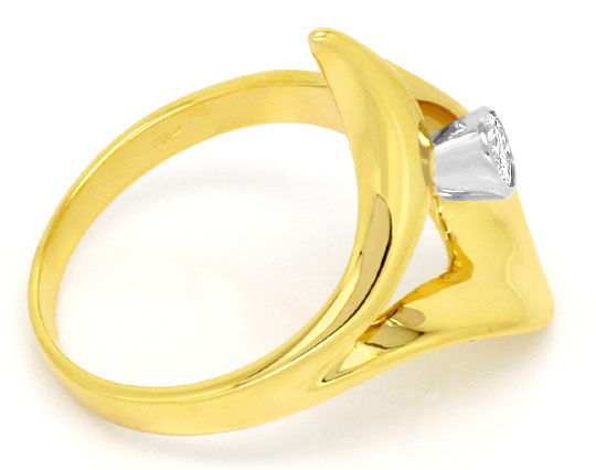 Foto 3 - Super Designer-Brillant-Diamant-Ring Gelbgold-Weißgold, R1774