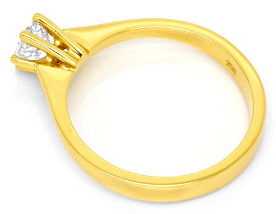 Foto 3 - Halbkaraeter Solitaer Brillant-Krappen-Ring, 18K, S1435