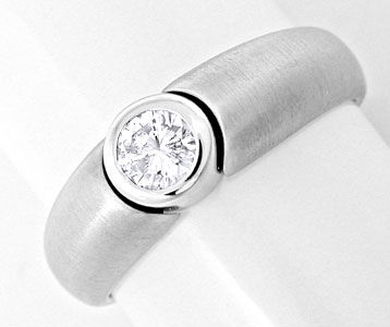 Foto 1 - Brillant-Designer-Solitär Ring 18K Weißgold, S6008