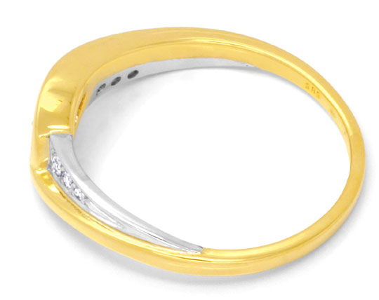 Foto 3 - Top Moderner Brillantring Gelbgold-Weißgold, S6581